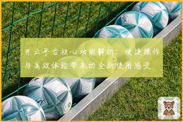 开云平台核心功能解析:便捷操作与高效体验带来的全新使用感受